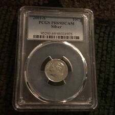 Usado, 2001 S 10C PRATA Roosevelt Dime Proof PCGS PR69DCAM comprar usado  Enviando para Brazil