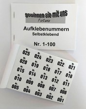Aufklebenummern tombola 100er gebraucht kaufen  Nidderau