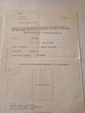 Documento epoca fascista usato  Cisterna di Latina