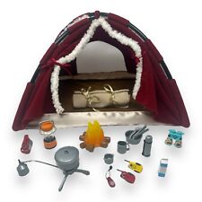 Conjunto de tenda Bratz Campfire vermelha com acessórios fogão de acampamento de lã mochila panela comprar usado  Enviando para Brazil