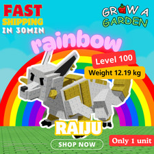 Usado, ARCO-ÍRIS LV100 🦊 RAIJU 🌿CRESCER UM JARDIM 🎮ROBLOX 🟢Online (⏰Entrega30min) comprar usado  Enviando para Brazil
