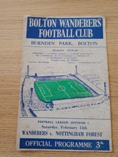 Bolton wanderers nottingham for sale  LEEDS