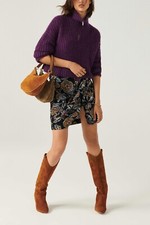 Pull alpaga violet d'occasion  France