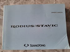 Ssangyong rodius stavic for sale  DONCASTER