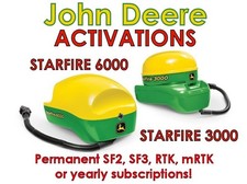 Odbiorniki John Deere StarFire 3000 i 6000 SF1/SF2/SF3/RTK Aktywacje Klucz odblokowujący na sprzedaż  PL