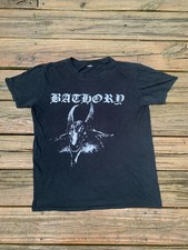 Camisa Bathory Vintage Anos 00 Tamanho Médio Banda de Metal Preto Quorthon Viking Thrash, usado comprar usado  Enviando para Brazil