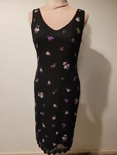 Black beaded dress for sale  HUDDERSFIELD