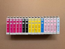 Lote 17 cartuchos de tinta genuínos Epson 77 para Stylus Photo R260 R280 RX380 RX595 comprar usado  Enviando para Brazil