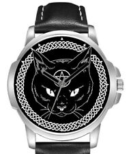 Reloj de pulsera Black Cat Pentagram elegante calidad rara segunda mano  Embacar hacia Argentina