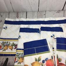 2 cortinas valance retrô cozinha frutas uva cereja 61" x 15" 1 fruta equilíbrio  comprar usado  Enviando para Brazil