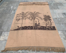 Usado, Cortina vintage impressa à mão palmeiras decoração elegante para casa 5x8 pés comprar usado  Enviando para Brazil