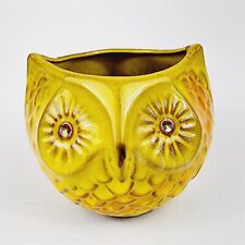 Plantador de coruja amarelo vintage Pacific Stoneware People Lover Jean Ellsworth - 4" comprar usado  Enviando para Brazil