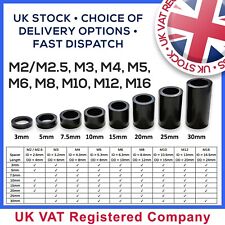 Black nylon spacers for sale  TAMWORTH