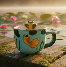Tasse grenouille poisson d'occasion  Bordeaux-