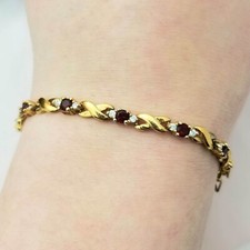 Silver vermeil garnet for sale  Roanoke