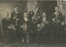 Usado, Viento Música Banda Con Trumpet Clarinete Tuba Antigüedad Foto Rusia comprar usado  Enviando para Brazil