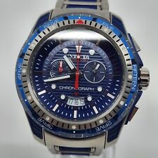 Raro HTF Invicta Hydromax cronógrafo masculino quartzo azul tom prata 48mm 29578, usado comprar usado  Enviando para Brazil