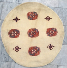 Tapete afegão vintage feito à mão tapete Oushak tapete redondo tapete decoração para casa, 3x3 pés comprar usado  Enviando para Brazil