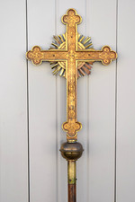 Antique processional cross for sale  Danbury