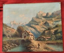 Superbe huile xix d'occasion  Vic-sur-Aisne