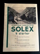 Advertising 1932 solex d'occasion  Expédié en Belgium
