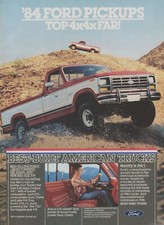 1984 Ford tamanho médio V-8, seis picapes diesel - F-150, caminhão F-100 - foto de anúncio impresso comprar usado  Enviando para Brazil