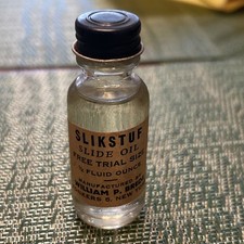 Garrafa de vidro vintage Slikstuf tamanho experimental válvula óleo, usado comprar usado  Enviando para Brazil
