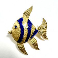 Brosche fisch emaille gebraucht kaufen  Gelsenkirchen