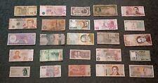 Lote en circulación de 25 billetes extranjeros papel moneda mundial más ¡bono! segunda mano  Embacar hacia Mexico