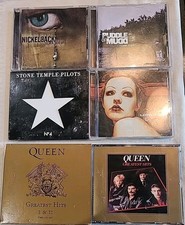 6 Lot Rock CDs: Nickelback, Puddle Of Mudd, Stone Temple Pilots, Godsmack, Queen comprar usado  Enviando para Brazil