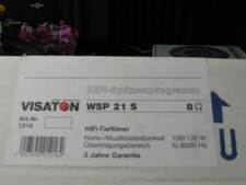 Visaton wsp 8ohm gebraucht kaufen  Hamburg