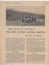 Aston martin 1949 for sale  BATLEY
