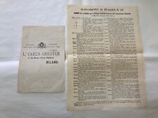 Documento risorgimento elezion usato  Varese