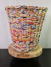 Papel/revista asiática reciclada tecido à mão cesta de lixo lata de lixo 11" X 10" rara  comprar usado  Enviando para Brazil