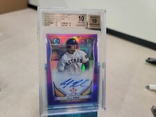 2014 Bowman Chrome AJ Reed roxo refrator automático 01/10 BGS 10 comprar usado  Enviando para Brazil