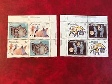 PARES DE TENDAS DE PEDRA-SABÃO IGLU ESQUIMÓ ABRIGOS INUIT CANADÁ 1979 MNH COMO BLOCOS DE 4 comprar usado  Enviando para Brazil