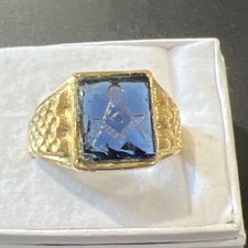 Masonic ring blue for sale  Justin