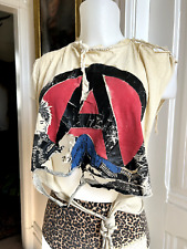 Raro OOAK Triturado Anos 80 Anarcho Punk Crop Top Faça Você Mesmo Artefato En Español comprar usado  Enviando para Brazil