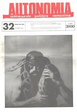 Autonomia. No 32.  settimanale politico comunista (Autonomy. Communist  paper) comprar usado  Enviando para Brazil