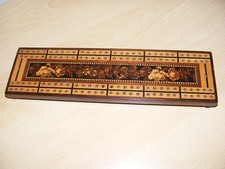 Tunbridgeware cribbage board for sale  WESTBURY