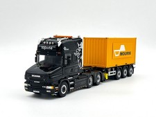 Scania 164 torpedo topline 6x2 + 20 pés contêiner "Mourik" modelos de caminhão WSI 1:50 comprar usado  Enviando para Brazil