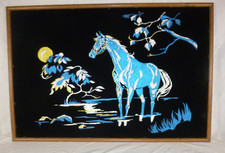 Vtg black velvet for sale  Oxford