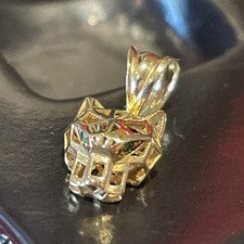 Pingente de pantera de ouro 18 quilates 10 mm , usado comprar usado  Enviando para Brazil