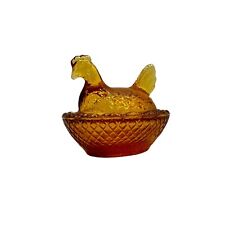 Amber glass hen for sale  Phil Campbell