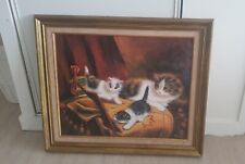 Tableau chat signé d'occasion  Houilles