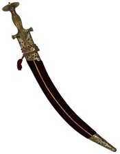 Espada de casamento indiana Rajput/sikh 24 polegadas indiana talwar cor marrom comprar usado  Enviando para Brazil