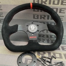 Volante Sparco 13 polegadas couro camurça linha vermelha comprar usado  Enviando para Brazil