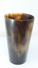 Vaso de vaso pulido con cuerno vaso de cuerno bovino natural taza de cuerno segunda mano  Embacar hacia Mexico