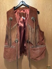 Wildleder weste fransen gebraucht kaufen  Hennef