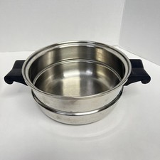 Banheira de água Saladmaster aço inoxidável 8" panela caldeira dupla inserção comprar usado  Enviando para Brazil